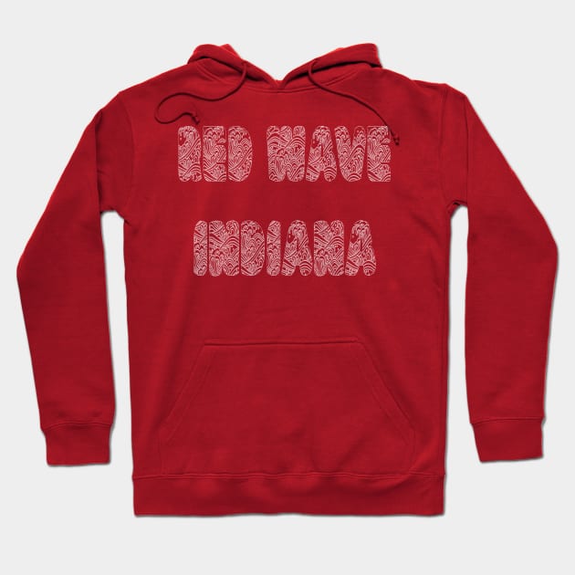 Red Wave Indiana Hoodie by yayor